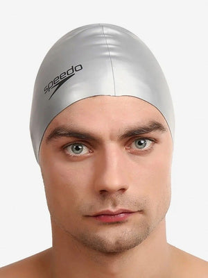 Speedo Flat Silicone Cap Grey