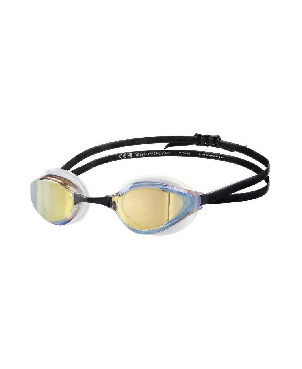 Arena Python Mirror - Gold/White-Black