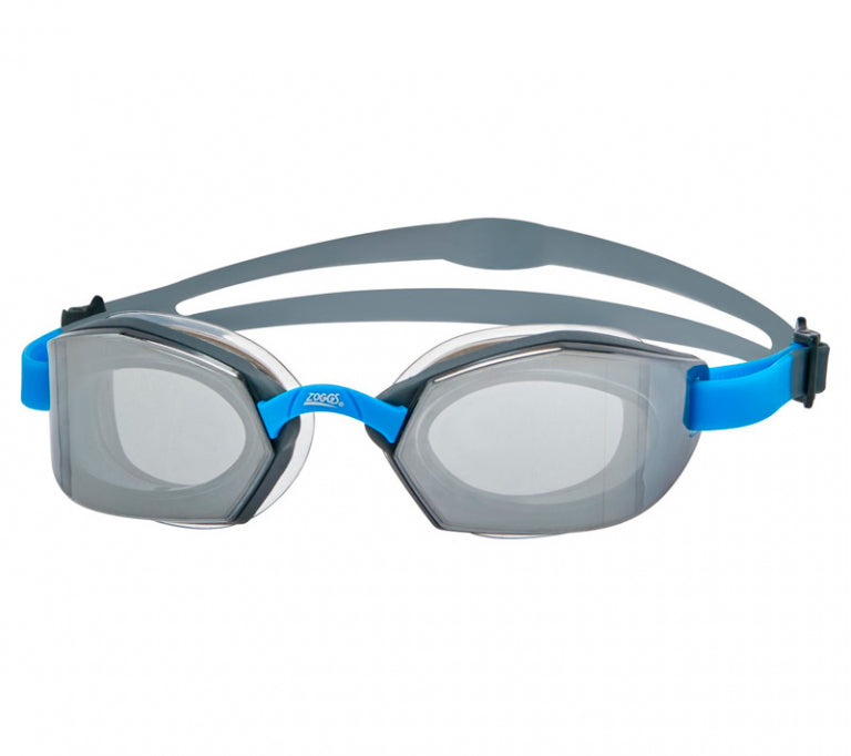 Zoggs Ultima Air Titanium Blue-Black Mirror