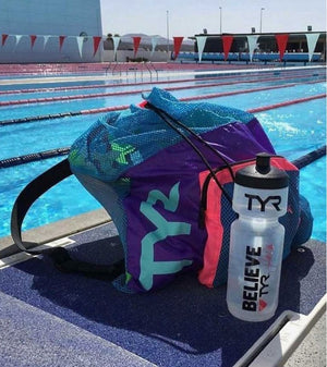 TYR Big Mesh Mummy Bag Violet-Pink-Blue