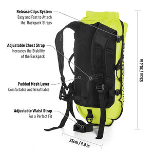 BuddySwim Drybag 28lt Swim Buoy Backpack Yellow