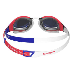 Speedo Fastskin Hyper Elite Mirror Goggles Red/Blue